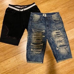 Black pyramid shorts